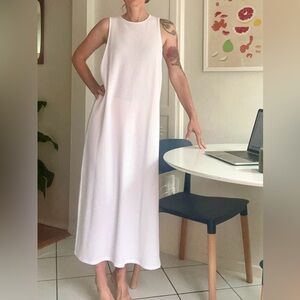 Lunya organic cotton seersucker dress